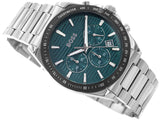 Hugo Boss Strike Chronograph Green Dial Silver Steel Strap Watch for Men - 1514241 Buy Now By Hugo Boss