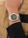 Hugo Boss Hero 2.0 Chronograph Black Dial Silver Steel Strap Watch for Men - 1514267 Authentic Buy Shop Now