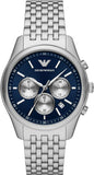Emporio Armani Antonio Chronograph Blue Dial Silver Steel Strap Watch for Men - AR11582 Buy Now By Emporio Armani
