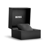 Hugo Boss Taper Chronograph Black Dial Black Leather Strap Watch for Men - 1514085 Authentic Buy Shop Now