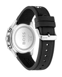 Hugo Boss Runner Chronograph Black Dial Black Silicone Strap Watch for Men - 1514141 Buy Now By Hugo Boss