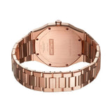 D1 Milano Ultra Thin Marble Dial Rose Gold Steel Strap Watch for Women - D1-UTBL14 Authentic Buy Shop Now