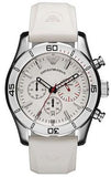 Emporio Armani Sportivo Chronograph White Dial White Rubber Strap Watch for Men - AR5947 Buy Now By Emporio Armani