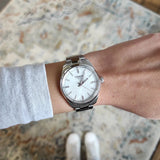 Tissot PR 100 Diamonds Mother of Pearl Dial Silver Steel Strap Watch for Women - T150.210.11.116.00 Authentic Buy Shop Now
