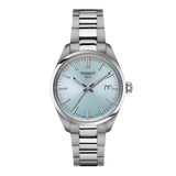 Tissot PR 100 Ice Blue Dial Silver Steel Strap Watch for Women - T150.210.11.351.00 Authentic Buy Shop Now