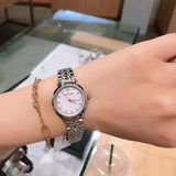 Emporio Armani Alpha Mother of Pearl Dial Silver Steel Strap Watch for Women - AR1803 Buy Now By Emporio Armani