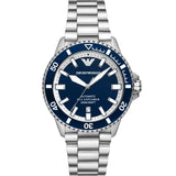 Emporio Armani cBlue Dial Silver Steel Strap Watch for Men - AR60079 Buy Now By Emporio Armani