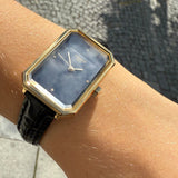 Tissot SRV Black Mother of Pearl Dial Black Leather Strap Watch for Women - T160.110.36.126.00 Authentic Buy Shop Now