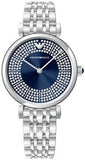 Emporio Armani Gianni T-Bar Blue Dial Silver Steel Strap Watch for Women - AR11627 Buy Now By Emporio Armani