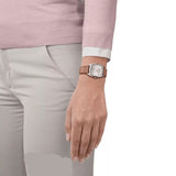 Tissot Stylist Quartz Silver Dial Brown Leather Strap Watch for Women - T159.909.16.031.00 Authentic Buy Shop Now