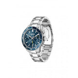 Hugo Boss Runner Chronograph Blue Dial Silver Steel Strap Watch for Men - 1514143 Buy Now By Hugo Boss