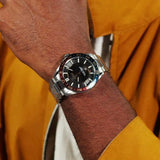 Hugo Boss Runner 3H Black Dial Silver Steel Strap Watch for Men - 1514210 Buy Now By Hugo Boss