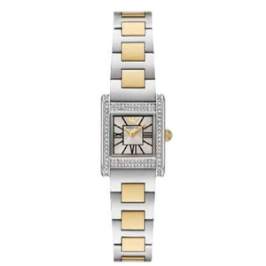 Emporio Armani Genni Crystals Silver Dial Two Tone Steel Strap Watch for Women - AR11704 Buy Now By Emporio Armani