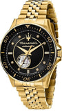 Maserati SFIDA Special Edition Automatic Black Dial Gold Steel Strap Watch for Men - R8823140012 Authentic Buy Shop Now