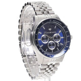 Maserati SFIDA Chronograph Blue Dial Silver Steel Strap Watch for Men - R8873640025 Authentic Buy Shop Now