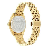Versace V-Code Quartz Black Dial Gold Steel Strap Watch for Women - VE8I00724 Buy Now By Versace
