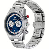 Emporio Armani Racer Chronograph Blue Dial Silver Steel Strap Watch for Men - AR11676 Buy Now By Emporio Armani
