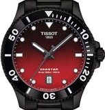 Tissot Seastar 1000 Red Dial Black Steel Strap Watch for Men - T120.410.33.421.00 Authentic Buy Shop Now