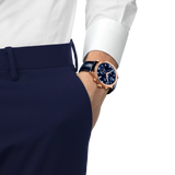 Tissot T-Sport Chrono XL Blue Dial Blue Leather Strap Watch for Men - T116.617.36.042.00 Authentic Buy Shop Now