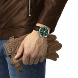Tissot Chrono XL Classic Green Dial Brown Leather Strap Watch for Men - T116.617.16.092.00 Authentic Buy Shop Now