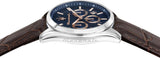 Maserati Attraction Limited Edition Chronograph Blue Dial Brown Leather Strap Watch for Men - R8851151003 Authentic Buy Shop Now