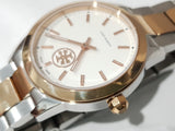 Tory Burch Collins White Dial Two Tone Steel Strap Watch for Women - TBW1305 Buy Now By Tory Burch