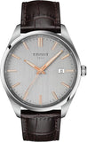 Tissot PR 100 Quartz Silver Dial Black Leather Strap Watch for Men - T150.410.16.031.00 Authentic Buy Shop Now