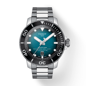 Tissot Seastar 2000 Professional Powermatic 80 Blue Dial Silver Steel Strap Watch for Men - T120.607.11.041.00 Authentic Buy Shop Now