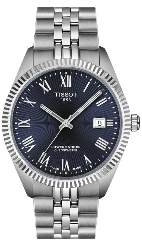 Tissot Ballade Powermatic 80 COSC Blue Dial Silver Steel Strap Watch for Men - T156.408.11.043.00 Authentic Buy Shop Now