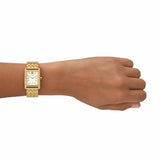 Tory Burch Eleanor White Dial Gold Steel Strap Watch for Women - TBW1060 Buy Now By Tory Burch