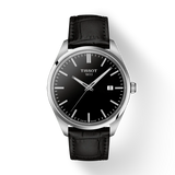 Tissot PR 100 Black Dial Black Leather Strap Watch for Men - T150.410.16.051.00 Authentic Buy Shop Now