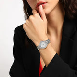 Emporio Armani Alpha Mother of Pearl Dial Silver Steel Strap Watch for Women - AR1803 Buy Now By Emporio Armani