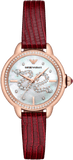 Emporio Armani Mia Mother of Pearl Dial Red Leather Strap Watch for Women - AR11646 Buy Now By Emporio Armani