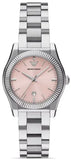 Emporio Armani Federica Pink Dial Silver Steel Strap Watch for Women - AR11658 Buy Now By Emporio Armani