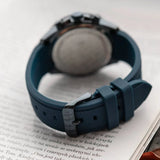 Hugo Boss Runner Chronograph Blue Dial Blue Silicone Strap Watch for Men - 1514142 Buy Now By Hugo Boss