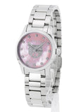 Gucci G Timeless Diamonds Pink Mother of Pearl Dial Silver Steel Strap Watch for Women - YA1265025 Authentic Buy Shop Now