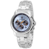 Maserati Successo Chronograph Ice Blue Dial Silver Steel Strap Watch for Men - R8873621044 Authentic Buy Shop Now