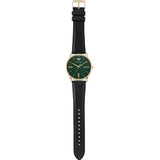 Emporio Armani Minimalist Green Dial Black Leather Strap Watch for Men - AR11601 Buy Now By Emporio Armani