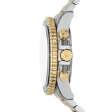 Emporio Armani World Explorer Chronograph Green Dial Two Tone Steel Strap Watch for Men - AR11695 Buy Now By Emporio Armani