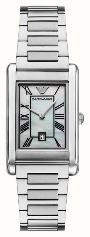 Emporio Armani Gino Mother of Pearl Dial Silver Steel Strap Watch for Men - AR11664 Buy Now By Emporio Armani