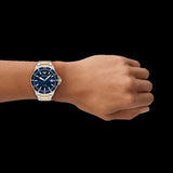 Emporio Armani World Explorer Blue Dial Two Tone Steel Strap Watch for Men - AR11682 Buy Now By Emporio Armani