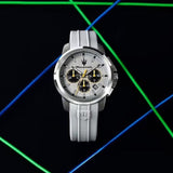 Maserati Successo Chronograph Grey Dial Grey Rubber Strap Watch for Men - R8871621043 Authentic Buy Shop Now
