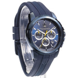 Maserati Successo Chronograph Blue Dial Blue Rubber Strap Watch for Men - R8871621044 Authentic Buy Shop Now