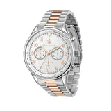Maserati Tradizione Chronograph White Dial Two Tone Steel Strap Watch for Men - R8873646002 Authentic Buy Shop Now