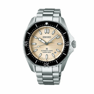 Seiko Prospex Polygonal Divers Automatic Pearl White Dial Silver Steel Strap Watch for Men - SPB481J1 Authentic Buy Shop Now