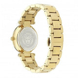 Versace Reve Analog Black Dial Gold Steel Strap Watch for Women - VE8B00624 Buy Now By Versace
