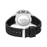 Hugo Boss Runner Chronograph Black Dial Black Silicone Strap Watch for Men - 1514141 Buy Now By Hugo Boss