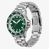 Emporio Armani Sea Explorer Green Dial Silver Steel Strap Watch for Men - AR60080 Buy Now By Emporio Armani