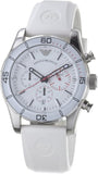 Emporio Armani Sportivo Chronograph White Dial White Rubber Strap Watch for Men - AR5947 Buy Now By Emporio Armani