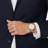 Emporio Armani World Explorer Chronograph Cream Dial Two Tone Steel Strap Watch for Men - AR11606 Buy Now By Emporio Armani